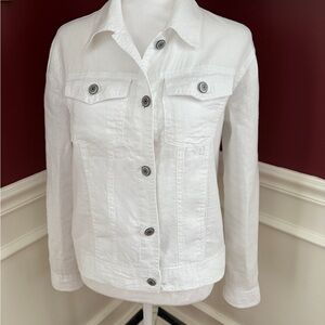 Jones New York Women's White Jean Jacket